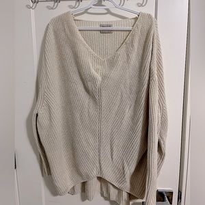 Urban Outfitters cream long sweater, size medium! Never worn